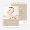 Modern Photo Bar and Bat Mitzvah Invitations - Beige