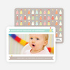 Modern Photo Birthday Invitations - Blue