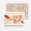Modern Photo Birthday Invitations - Orange