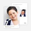 Modern Photo Birthday Party Invitations - Dark Chocolate