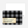 Modern Scottish Plaid Invitations - Silver