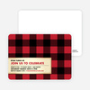 Modern Scottish Plaid Invitations - Strawberry