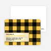 Modern Scottish Plaid Invitations - Golden Yellow