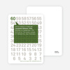 Modern Sixtieth Birthday Party Invitations - Lily Pad