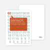 Modern Sixtieth Birthday Party Invitations - Terra Cotta