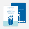 Modern Swaddle Baby Shower Invitations - Navy Blue
