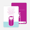 Modern Swaddle Baby Shower Invitations - Magenta