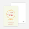 Modern, Traditionalist Embroidery Moving Announcements - Squeezed Lemon
