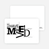 Modern Typography Moving Announcement - Black
