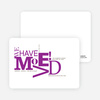Modern Typography Moving Announcement - Violet