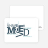 Modern Typography Moving Announcement - Steel Blue