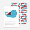 Momma and Baby Whale Baby Shower Invitation - Calm Blue
