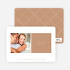 Monogram Save the Date Cards - Latte