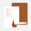 Mother Pheasant Baby Shower Invitation - Red Orange