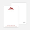 Motorcycle Personalized Stationery and Notecards - Sangria