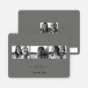 Multi Photo Save the Date Cards - Charcoal