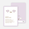 Nesting Birds Baby Shower Invitation - Light Lavender