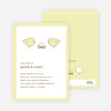 Nesting Birds Baby Shower Invitation - Fluffy Yellow