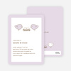 Nesting Birds Twins Baby Shower Invite - Light Lavender