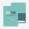 New Beginnings New Year’s Invitations - Mystic Blue