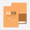 New Beginnings New Year’s Invitations - Cantaloupe