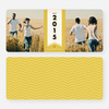 New Year Chevron Banner Cards - Yellow