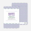 New Year Resolutions Party Invitations - Purple