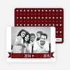 New Year Star Cards - Red