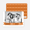 New Year Star Cards - Orange