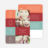New Year’s Blocks Photo Cards - Gray