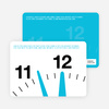 New Year’s Eve Party Invitations: Countdown Clock - Sky Blue