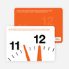 New Year’s Eve Party Invitations: Countdown Clock - Tangerine Orange