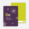 New Year’s Fireworks New Year’s Invitations - Plum