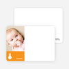 Not Bugs Bunny, Far Cuter Personalized Photo Card Stationery - Tangerine