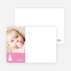 Not Bugs Bunny, Far Cuter Personalized Photo Card Stationery - Hot Pink