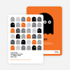 Not so Scary Ghost Halloween Invitations - Orange