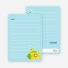 Note Cards: ‘3 in the Sea in the Yellow Submarine’ cards. - Light Blue