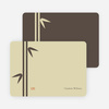 Note Cards: ‘Bamboo Zen Bridal Shower’ cards. - Charcoal