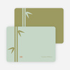 Note Cards: ‘Bamboo Zen Bridal Shower’ cards. - Mint Green