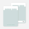 Note Cards: ‘Bold Modern Boys’ Baby Announcement’ cards. - Sea Green