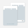 Note Cards: ‘Bold Modern Boys’ Baby Announcement’ cards. - Steel Blue