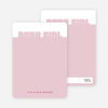 Note Cards: ‘Bold Modern Girls’ Baby Announcement’ cards. - Violet Red