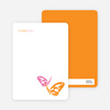 Note Cards: ‘Butterfly Party Invitations’ cards. - Hot Pink
