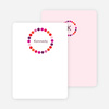 Note Cards: ‘Circles’ cards. - Fuchsia