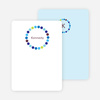 Note Cards: ‘Circles’ cards. - Rich Blue
