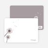 Note Cards: ‘Classic Dandelions’ cards. - Mauve
