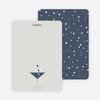 Note Cards: ‘Cosmos Are Up’ cards. - Slate Blue