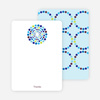 Note Cards: ‘Dots Baby Shower Invitations’ cards. - Rich Blue