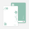 Note Cards: ‘Floral Bridal Shower’ cards. - Sage