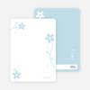 Note Cards: ‘Floral Bridal Shower’ cards. - Baby Blue